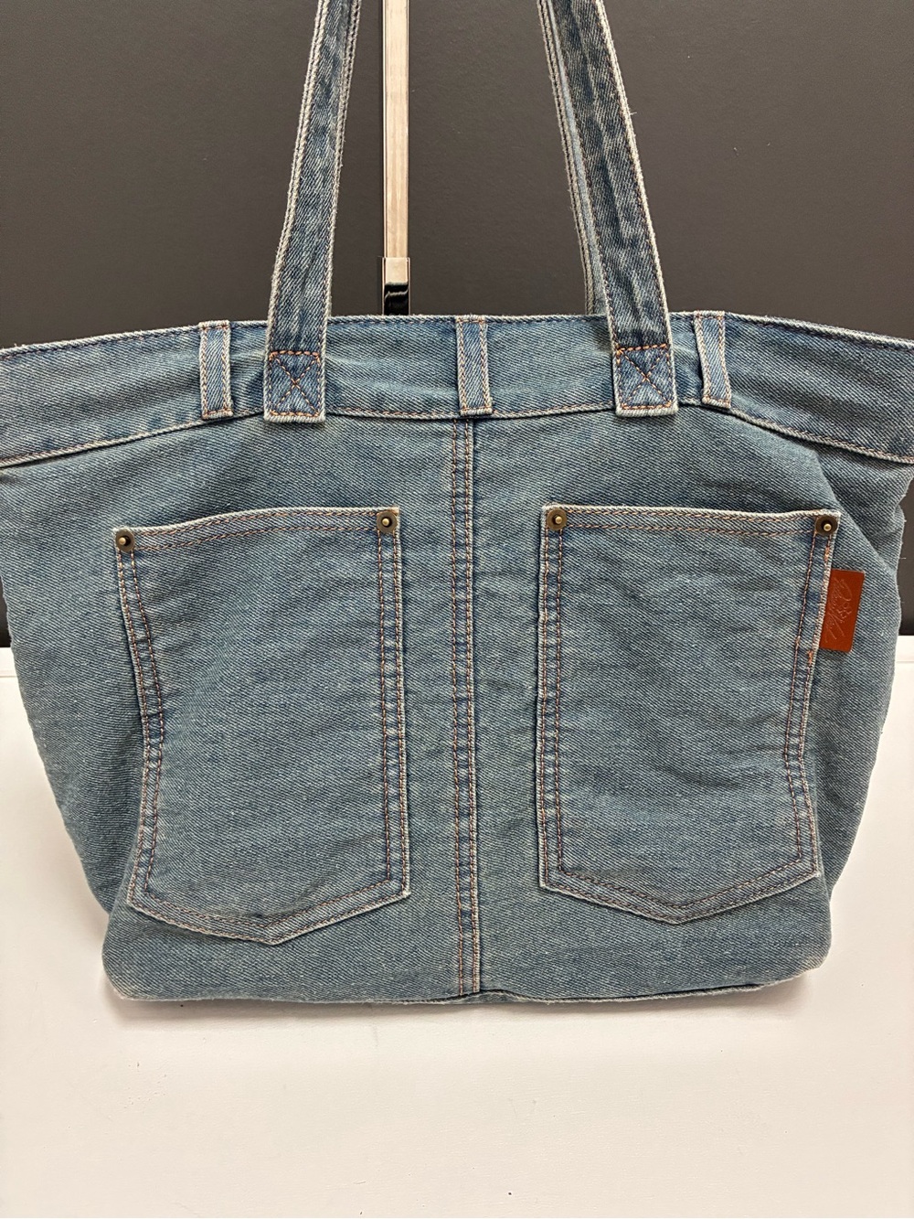 Patricia Nash Floral Embroidered “Jeans” Tote Bag - Picture 2 of 7